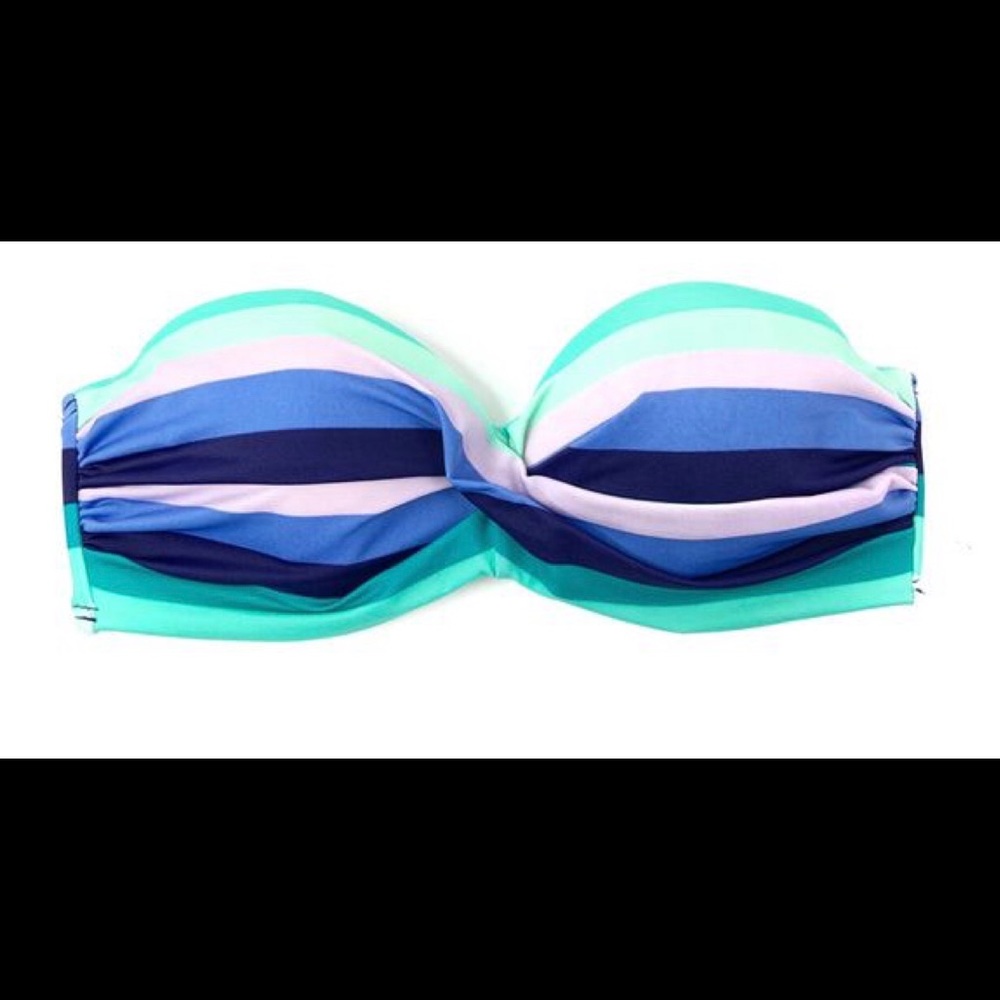 VS strapless bikini top w/ matching bottoms, small